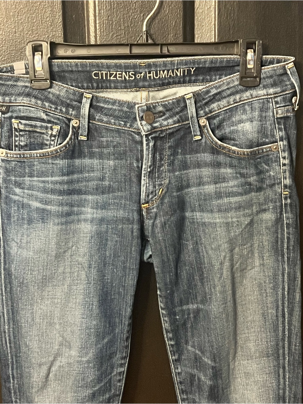 Citizens Of Humanity By Jerome Dahan Women's Faded Blue Straight-Leg Jeans